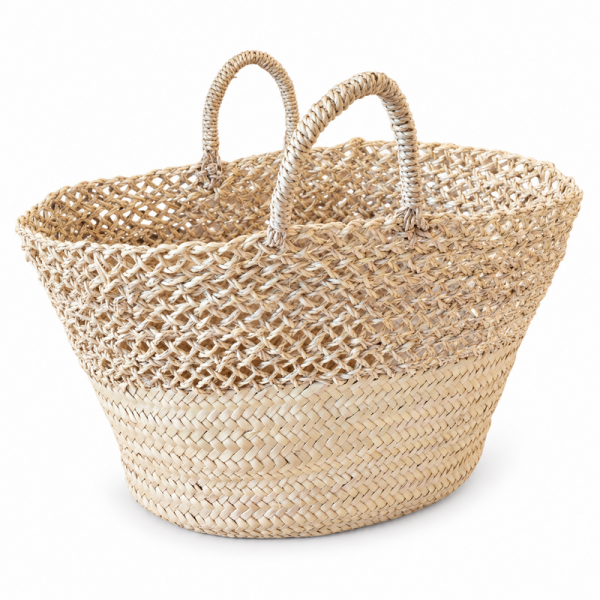 Panier artisanal - Osier - ≈50x25x30cm - Jane -