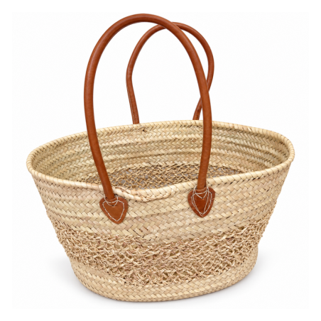 Panier artisanal - Osier - ≈50x25x30cm - Jean -