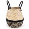 Panier artisanal - Osier - ≈d30x35cm - Tanjia -