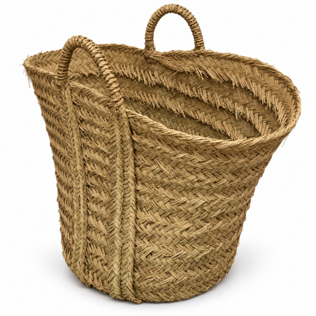 Panière artisanale - Halfa - ≈d50x50cm - Ceinture - XL -
