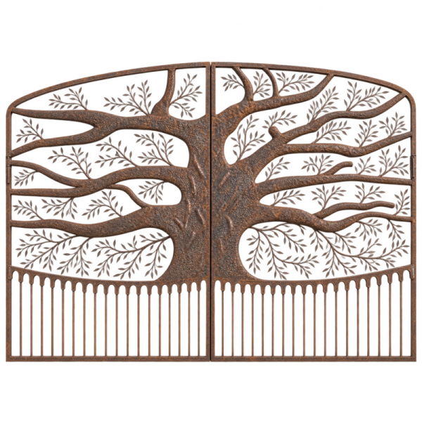 Portail en Fer Forgé Arbre Géant – 2 Battants 6 m - Hauteur 4 m -