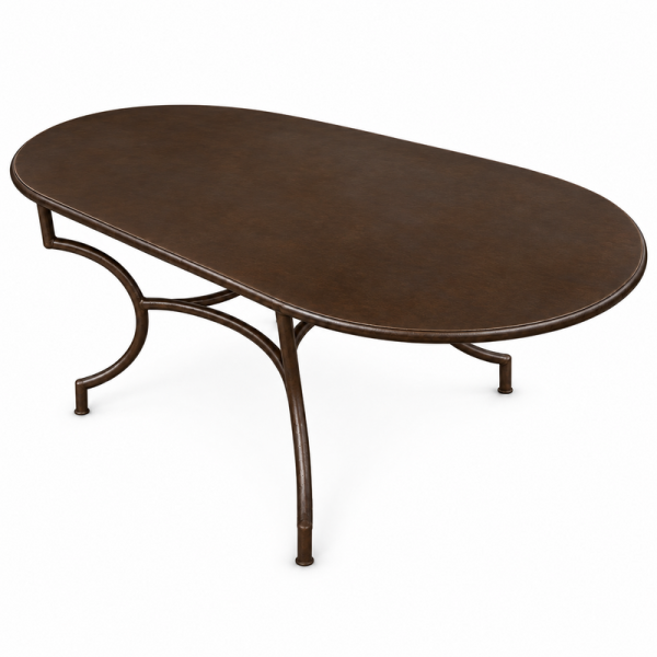 Table - Métal - Belda - 180x90x75cm - Ovale -