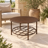 Table Basse - Métal - Repose livre - ⌀70x45cm -