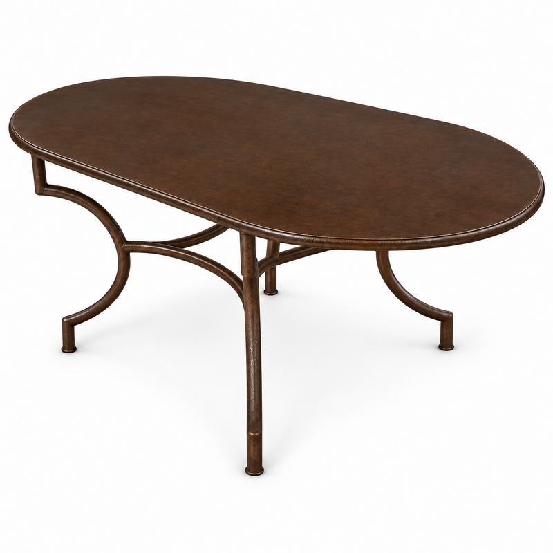 Table - Métal - Belda - Ovale - 100x60cm - Hauteur 60cm -