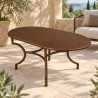 Table - Métal - Belda - Ovale - 100x60cm - Hauteur 60cm -
