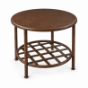 Table Basse - Métal - Repose livre - ⌀ 50cm - Hauteur 45cm -