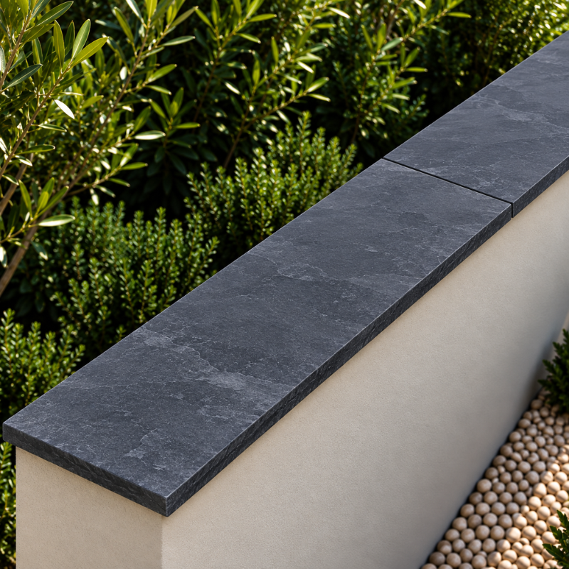 Dessus de Mur en Ardoise Naturelle Calibrée - 100 x 30 cm - Épaisseur 3 cm -