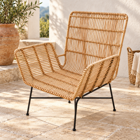 Fauteuil - Rotin - Antiquaire -