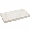 Dessus de Mur en Travertin Beige - 1er Choix Mix - 61 x 30,5 x 5 cm - Bord Droit -