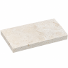 Dessus de Mur en Travertin Beige - 1er Choix Light Mix - 61 x 30,5 x 5 cm - Bord Droit -