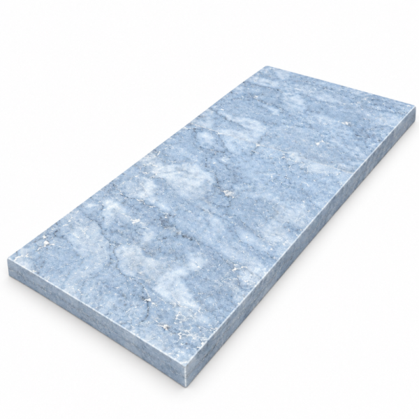 Dessus de Mur Bluestone - 61 x 30,5 x 3 cm - Bord Droit -
