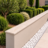Dessus de Mur en Travertin Beige - 1er Choix Light Mix - 61 x 30,5 x 3 cm - Bord Droit -