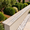 Dessus de Mur en Travertin Silver - 61 x 30,5 x 3 cm - Bord Droit -