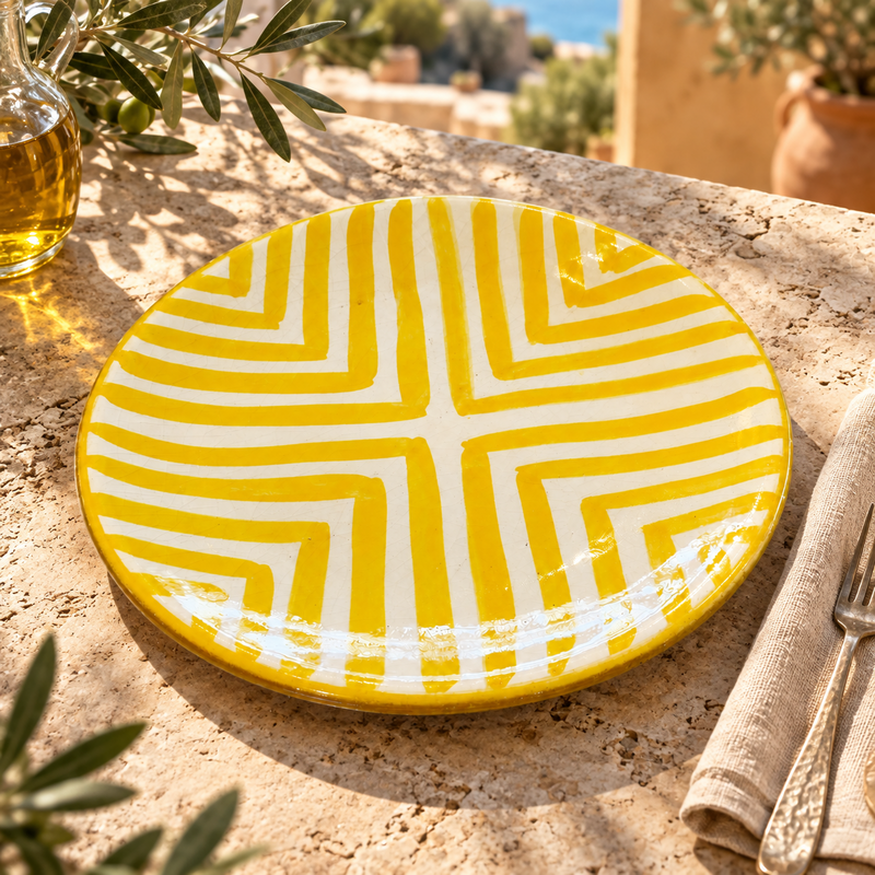 Assiette Artisanale - Emaillé - ø25cm - I -