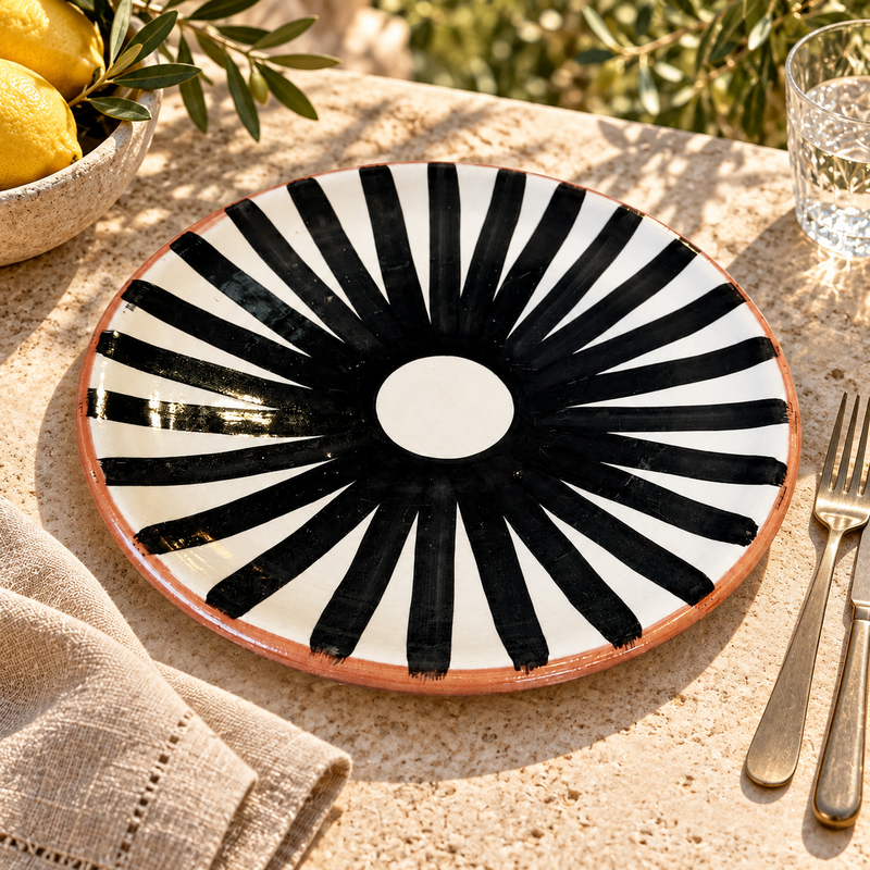 Assiette Artisanale - Emaillé - ø25cm - II -