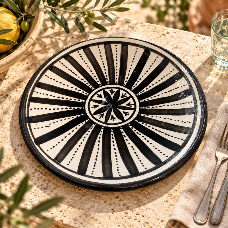 Assiette Artisanale - Emaillé - ø25cm - VI -
