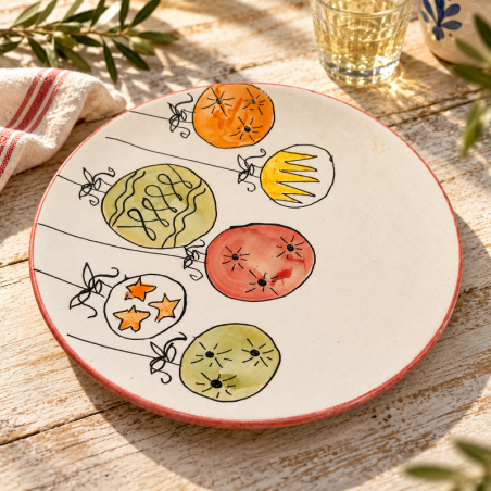 Assiette Artisanale - Emaillé - ø25cm - VII -