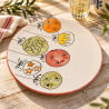 Assiette Artisanale - Emaillé - ø25cm - VII -