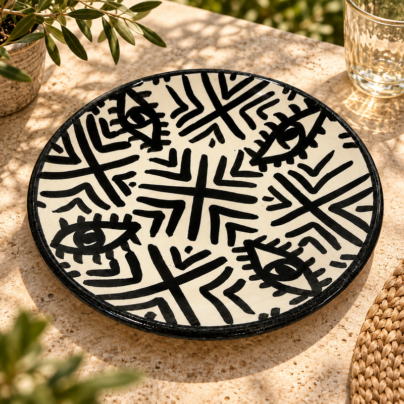Assiette Artisanale - Emaillé - ø25cm - VIII -