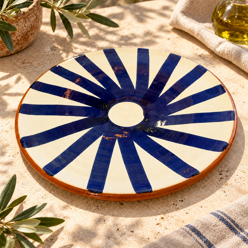 Assiette Artisanale - Emaillé - ø25cm - X -
