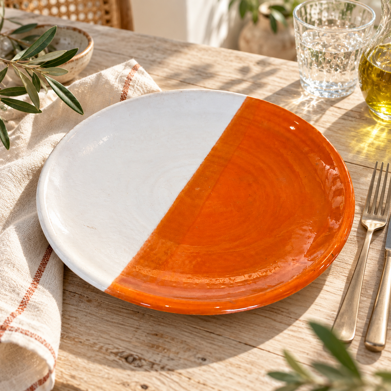 Assiette Artisanale - Emaillé - ø25cm - XI -