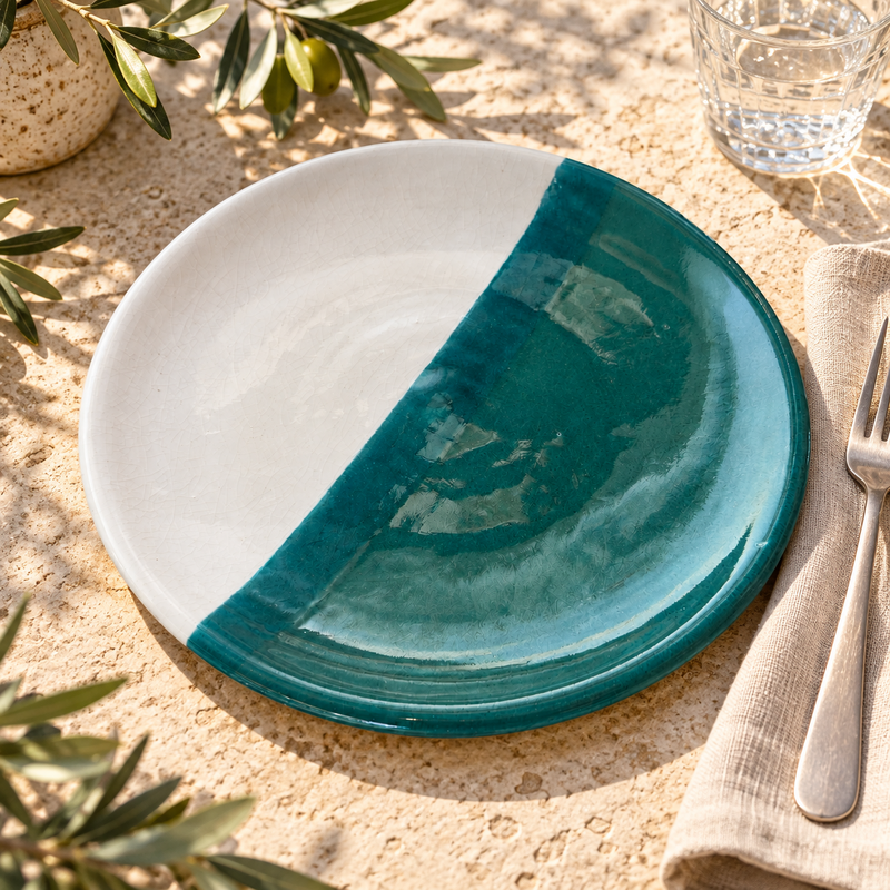Assiette Artisanale - Emaillé - ø25cm - XIV -