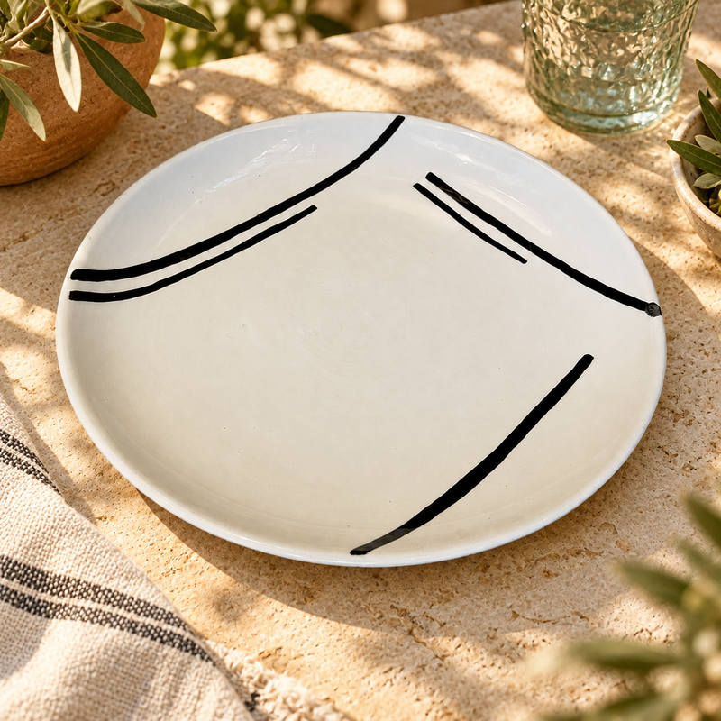 Assiette Artisanale - Emaillé - ø25cm - XVI -