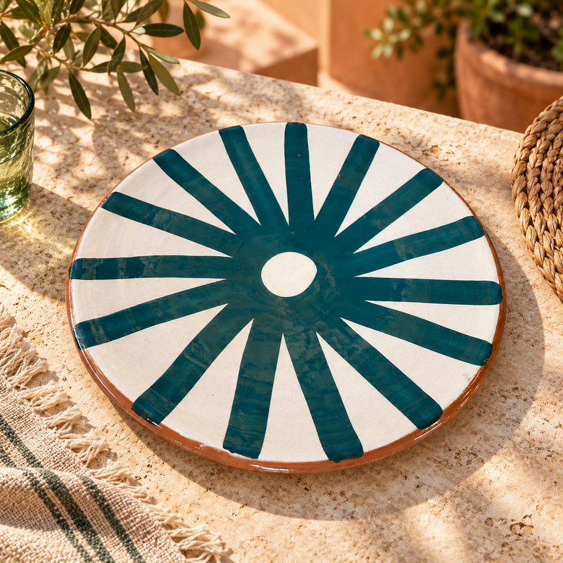 Assiette Artisanale - Emaillé - ø25cm - XII -