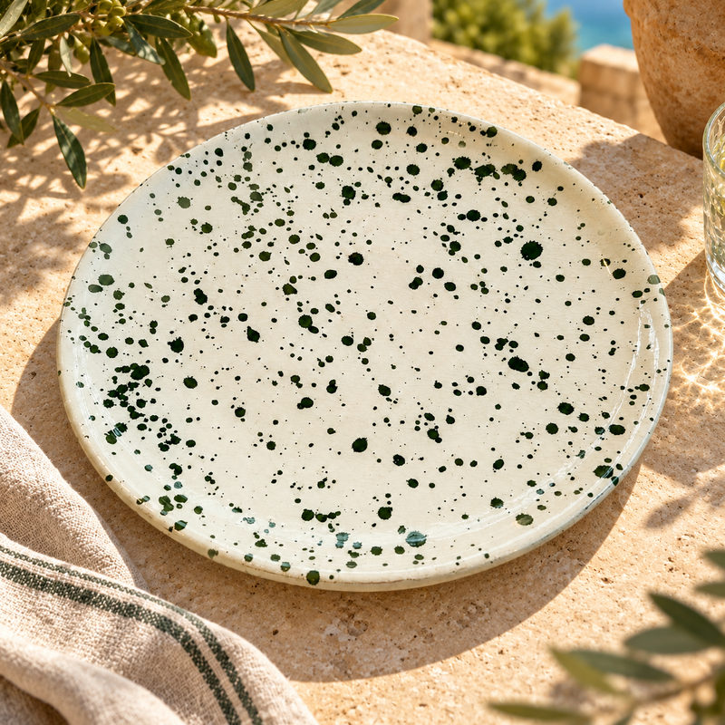 Assiette Artisanale - Emaillé - ø25cm - XVIII -