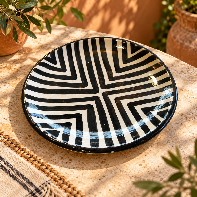 Assiette Artisanale - Emaillé - ø25cm - XX -
