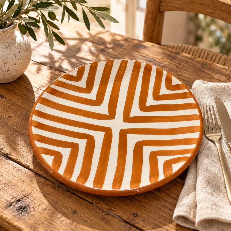 Assiette Artisanale - Emaillé - ø25cm - XXII -