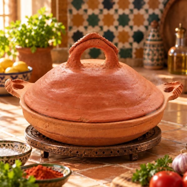 Tajine Artisanal - ≈ Ø25x20cm - Beldi -