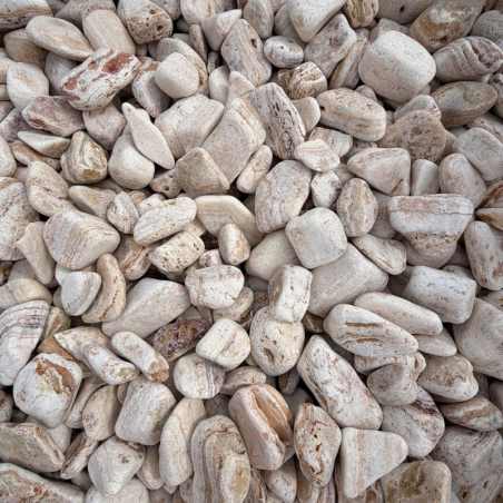 Galet de Marbre Onyx Angel – Filet ou Tonne – 30-60 ou 50-100mm -