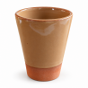 Mug Artisanal - Emaillé - ≈ Ø6/9x11cm - Taupe -
