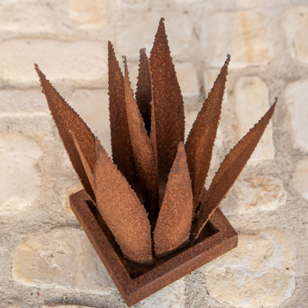 Sculpture Metal - Aloe Vera - ≈35xH50cm -
