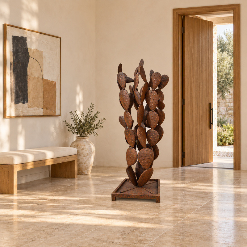 Sculpture Métal - Figuier de Barbarie - ≈50x50xH160cm -