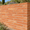 Dessus de mur en Brique Foraine - Couvertine - 42x28cm - 5cm - Réédition Rouge -
