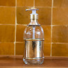 Distributeur Savon - Laiton - ≈d7xH20cm - Martelé -