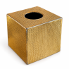 Cache Mouchoir - Laiton - ≈13x13x13cm - Martelé -