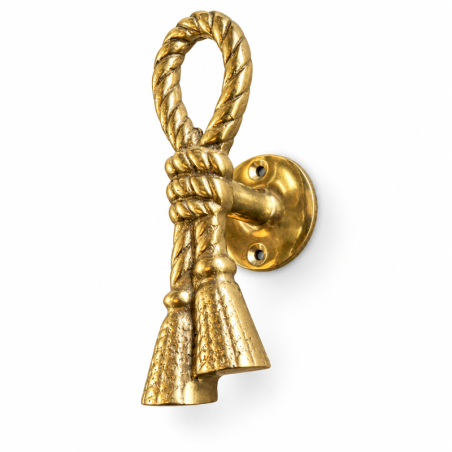 Poignée - Laiton - Corde - ≈13x6cm - Ciselée -