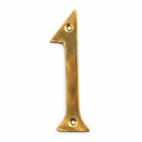 Numéro - Laiton - ≈1,5x7cm - 1 -