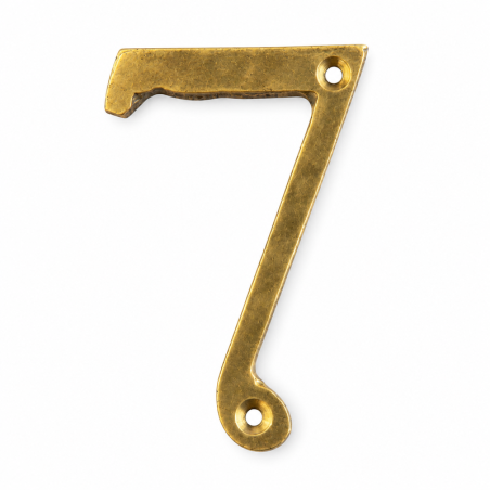 Numéro - Laiton - ≈4x7cm - 7 -