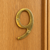 Numéro - Laiton - ≈4x7cm - 9 -