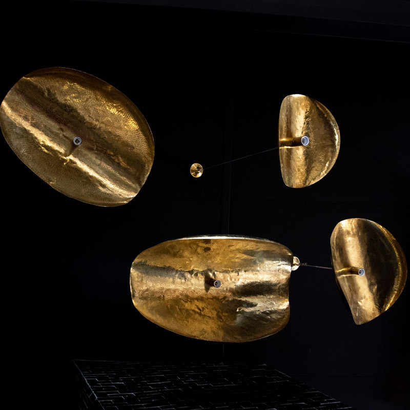 Suspension artisanale Noor - Laiton Martelé - Plusieurs tailles disponibles -