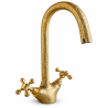 Robinet Artisanal - Laiton - Serpent - ≈15x17x30cm - Ciselé -