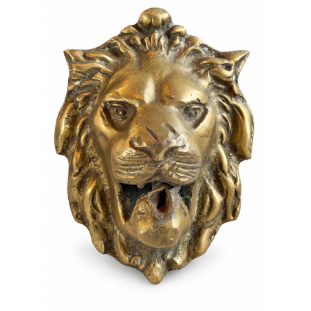 Crachoir artisanal - Laiton - Tete de Lion - ≈13x18cm -