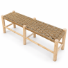 Banc - Bohème - Naturel - 140x40x45cm -