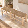 Banc - Bohème - Naturel - 140x40x45cm -