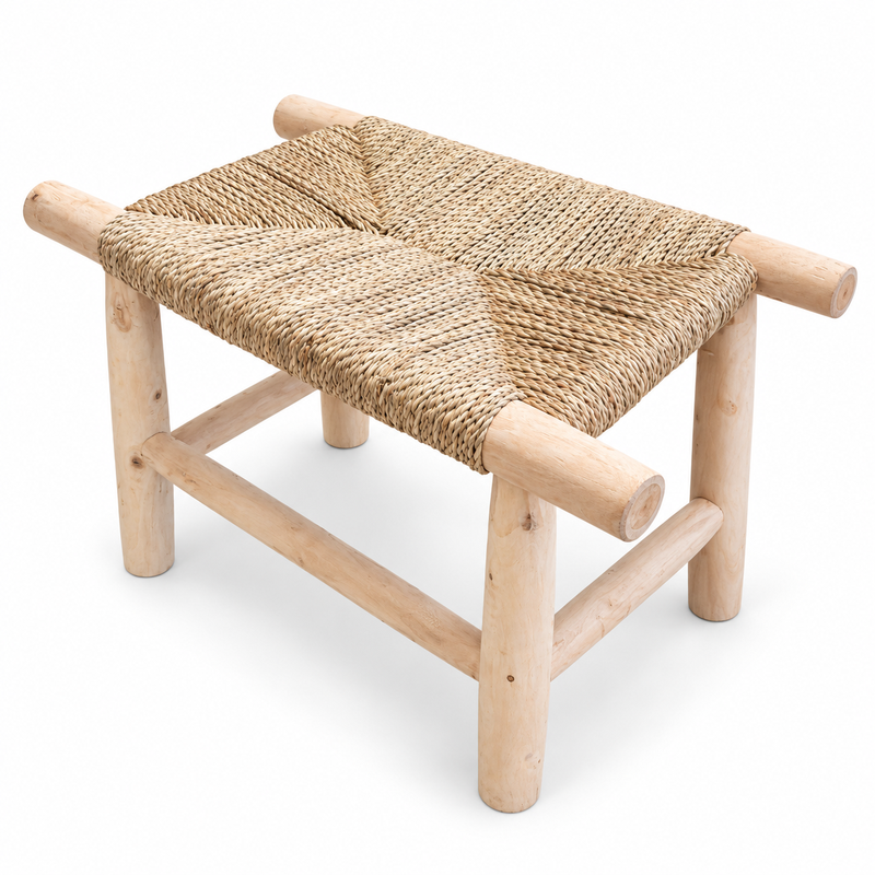 Banc - Bohème II - Naturel - 70x40x50cm -