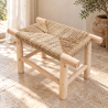 Banc - Bohème II - Naturel - 70x40x50cm -